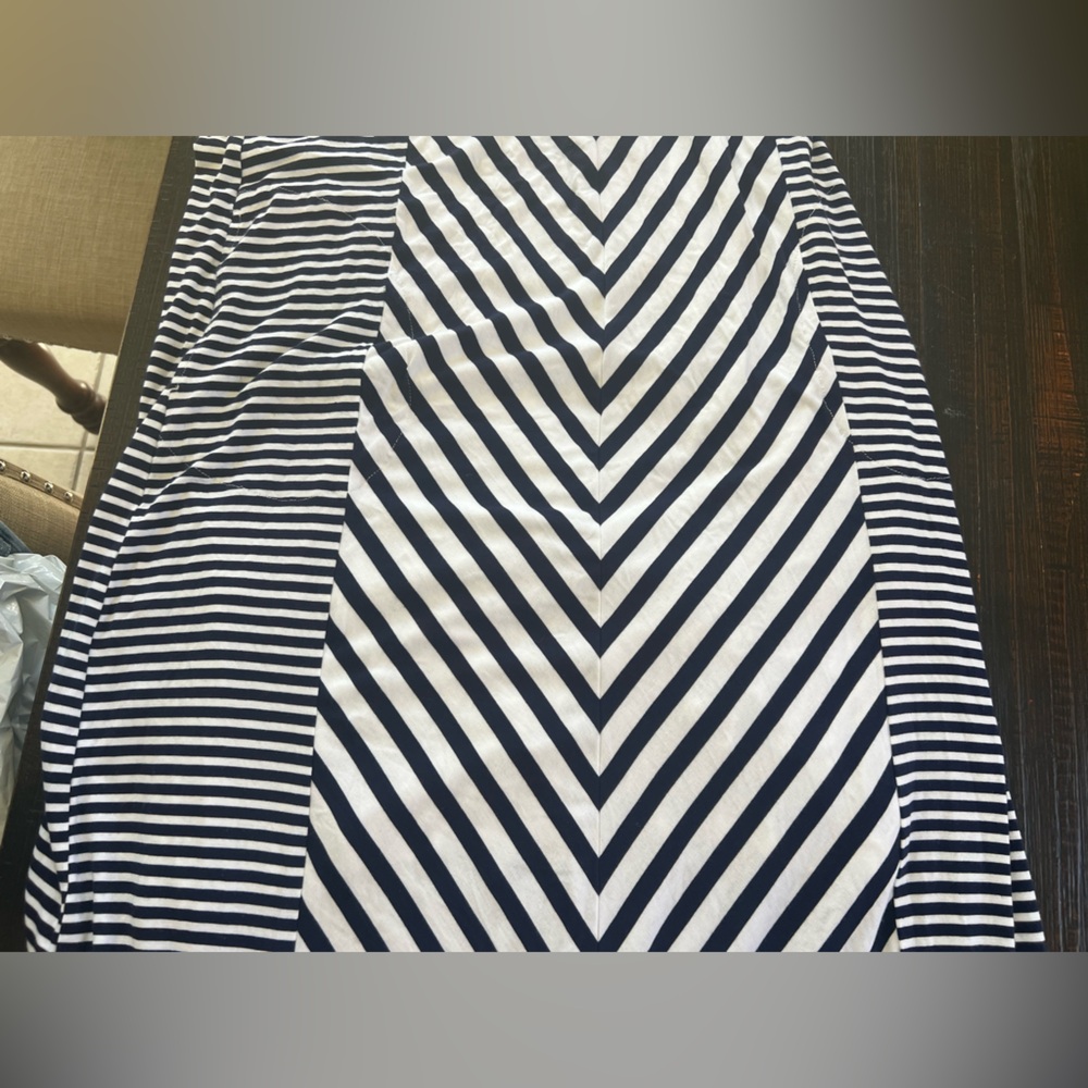 SOMA Women's Striped Blue White Sleeveless Maxi Dress Casual size XL - Picture 9 of 16
